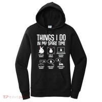 Things I Do In My Spare Time Bunny Rabbit Women's Hoodie thumb 0