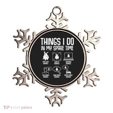 Things I Do In My Spare Time Bunny Rabbit Ornament