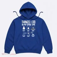 Things I Do In My Spare Time Bunny Rabbit Hoodie thumb 0