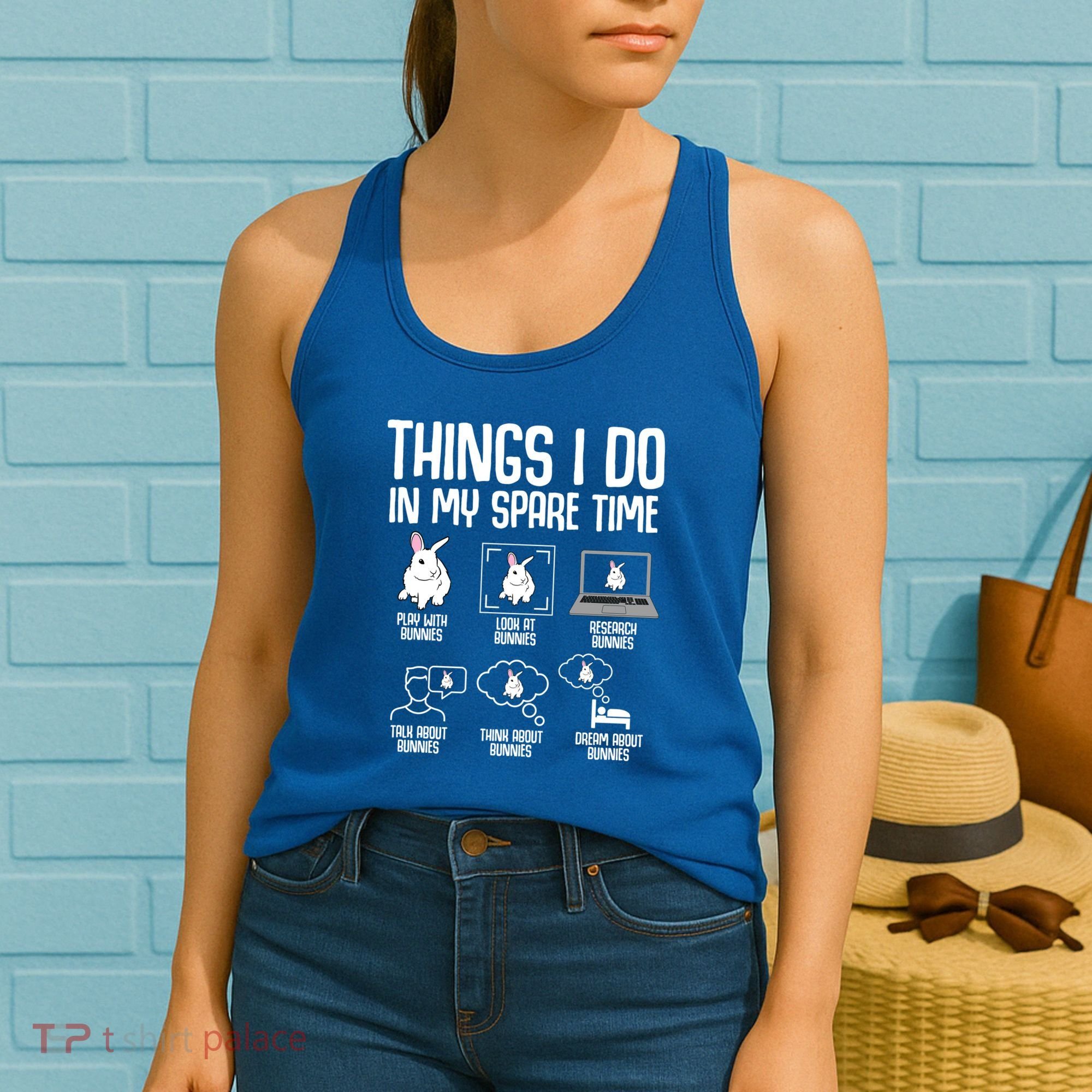 Things I Do In My Spare Time Bunny Rabbit Women's Tank Top