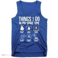Things I Do In My Spare Time Bunny Rabbit Tank Top thumb 0