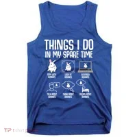 Things I Do In My Spare Time Bunny Rabbit Tank Top thumb 0