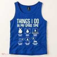 Things I Do In My Spare Time Bunny Rabbit Tank Top thumb 2