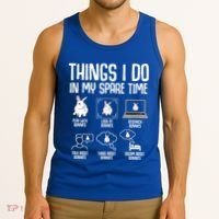 Things I Do In My Spare Time Bunny Rabbit Tank Top thumb 3