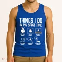 Things I Do In My Spare Time Bunny Rabbit Tank Top thumb 3