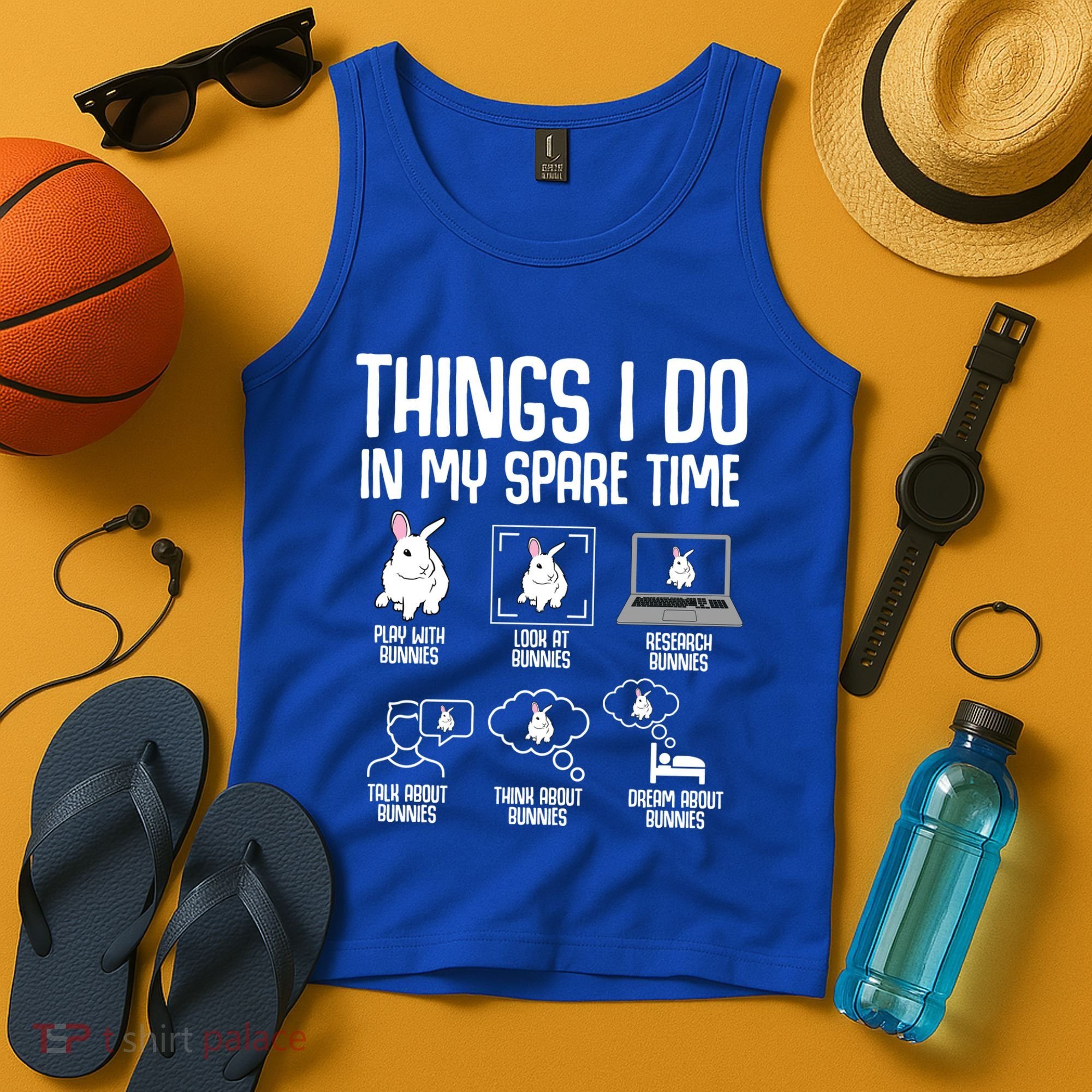 Things I Do In My Spare Time Bunny Rabbit Tank Top