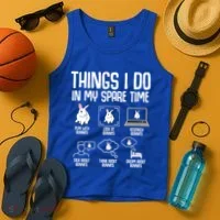 Things I Do In My Spare Time Bunny Rabbit Tank Top thumb 4