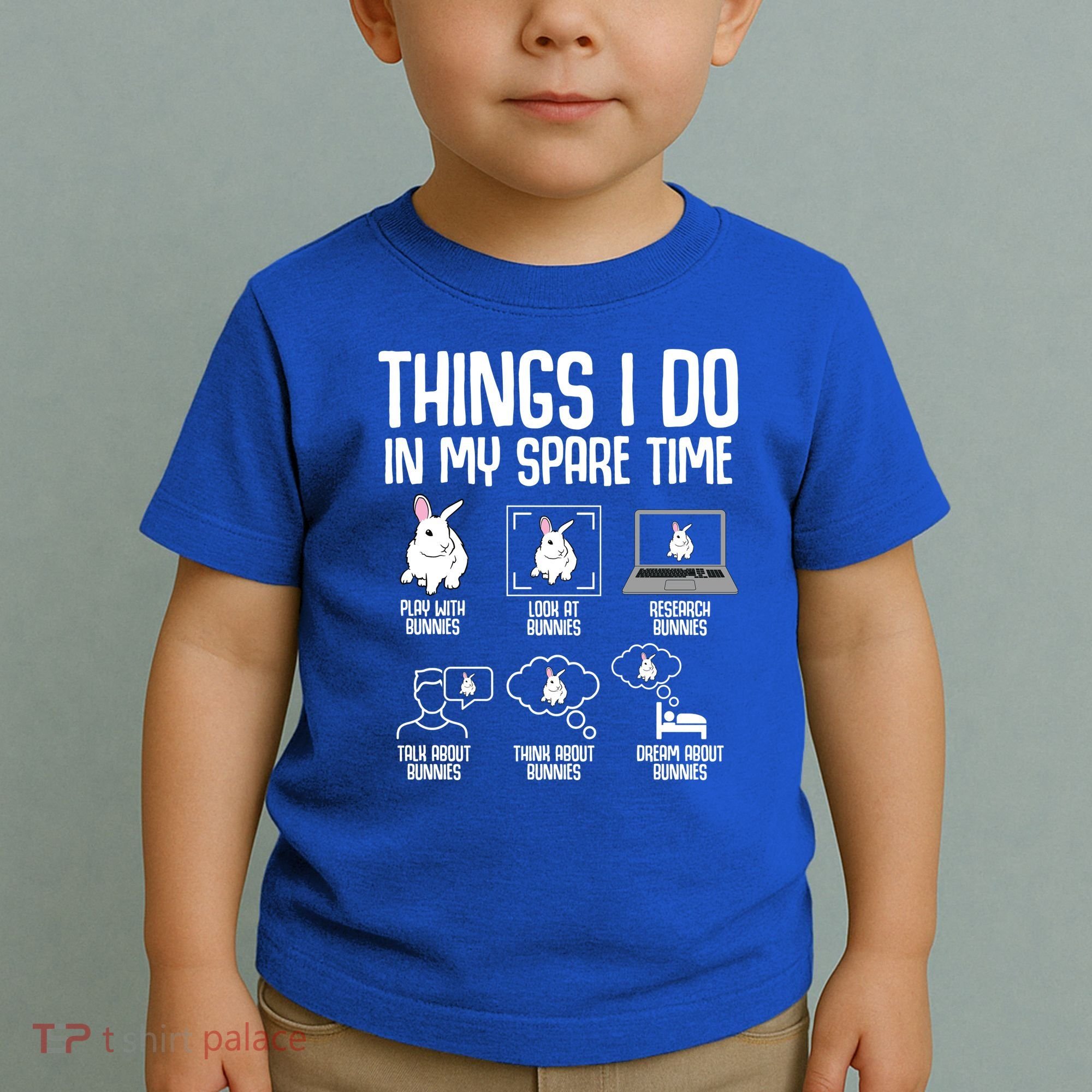 Things I Do In My Spare Time Bunny Rabbit Toddler T-Shirt