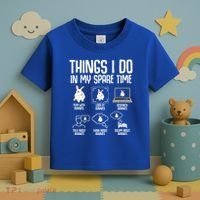 Things I Do In My Spare Time Bunny Rabbit Toddler T-Shirt thumb 3