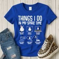 Things I Do In My Spare Time Bunny Rabbit Women's T-Shirt thumb 3