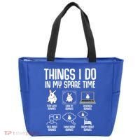 Things I Do In My Spare Time Bunny Rabbit Tote Bag thumb 0