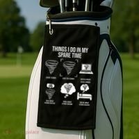 Things I Do In My Spare Time Tornado Storm Chaser Golf Towel thumb 2