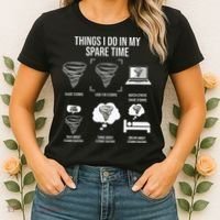 Things I Do In My Spare Time Tornado Storm Chaser Women's T-Shirt thumb 2