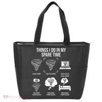 Things I Do In My Spare Time Tornado Storm Chaser Tote Bag thumb 0