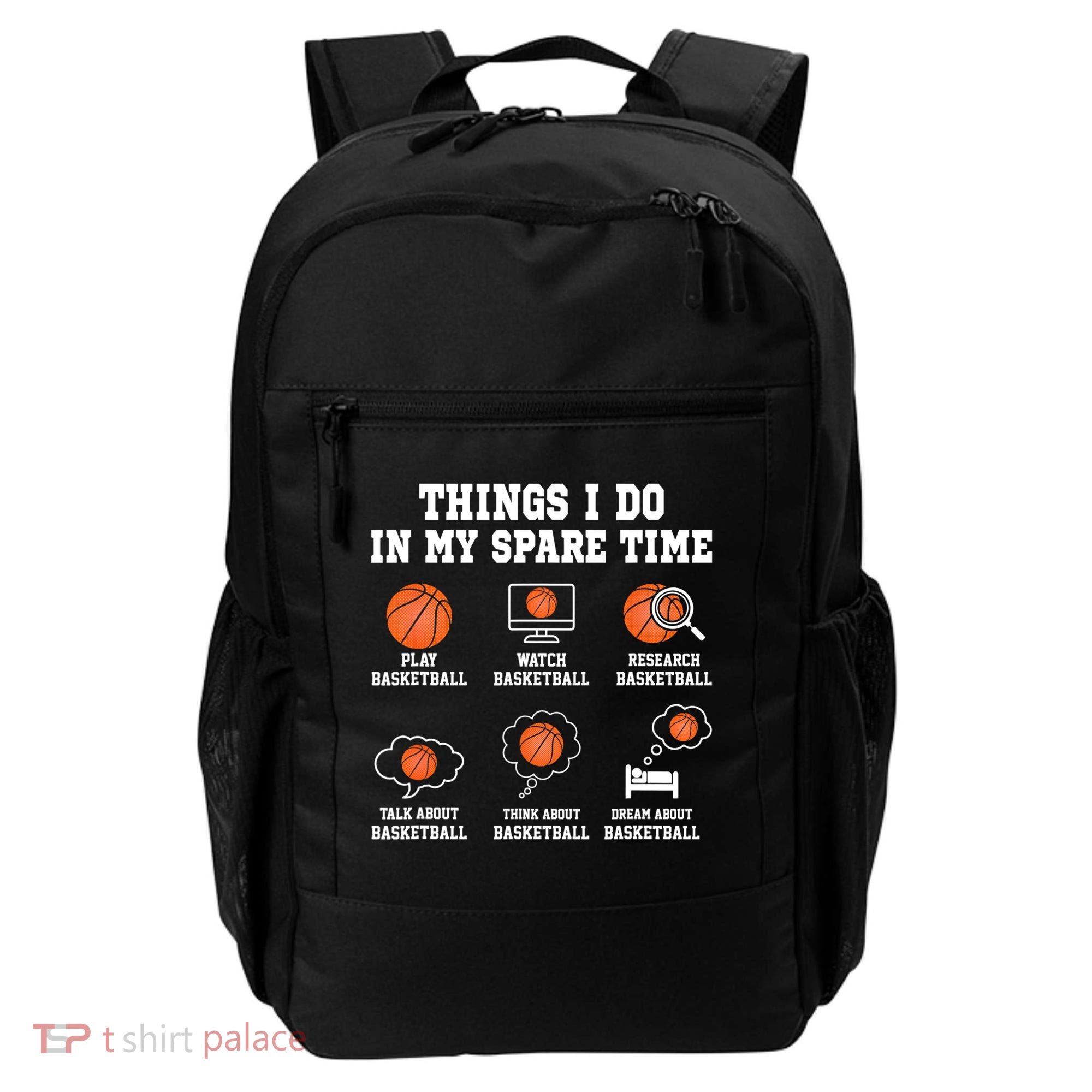 Things I Do In My Spare TIme Funny Basketball Lover Backpack