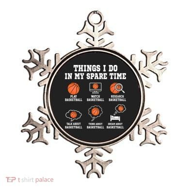Things I Do In My Spare TIme Funny Basketball Lover Ornament