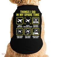 Things I Do In My Spare Time Airplanes Aviation Pilot Doggie Tank thumb 0