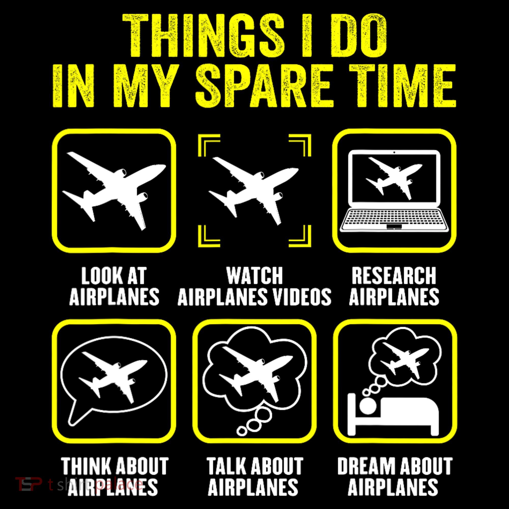 Things I Do In My Spare Time Airplanes Aviation Pilot Coffee Mug