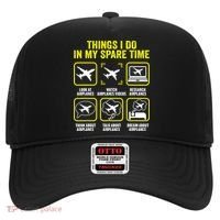 Things I Do In My Spare Time Airplanes Aviation Pilot Hat thumb 0