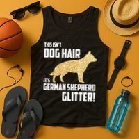 This Isn't Dog Hair It's German Shepherd Glitter T Tank Top thumb 4