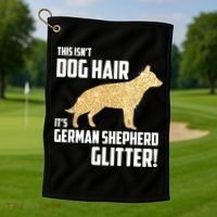This Isn't Dog Hair It's German Shepherd Glitter T Golf Towel thumb 1