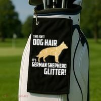 This Isn't Dog Hair It's German Shepherd Glitter T Golf Towel thumb 2