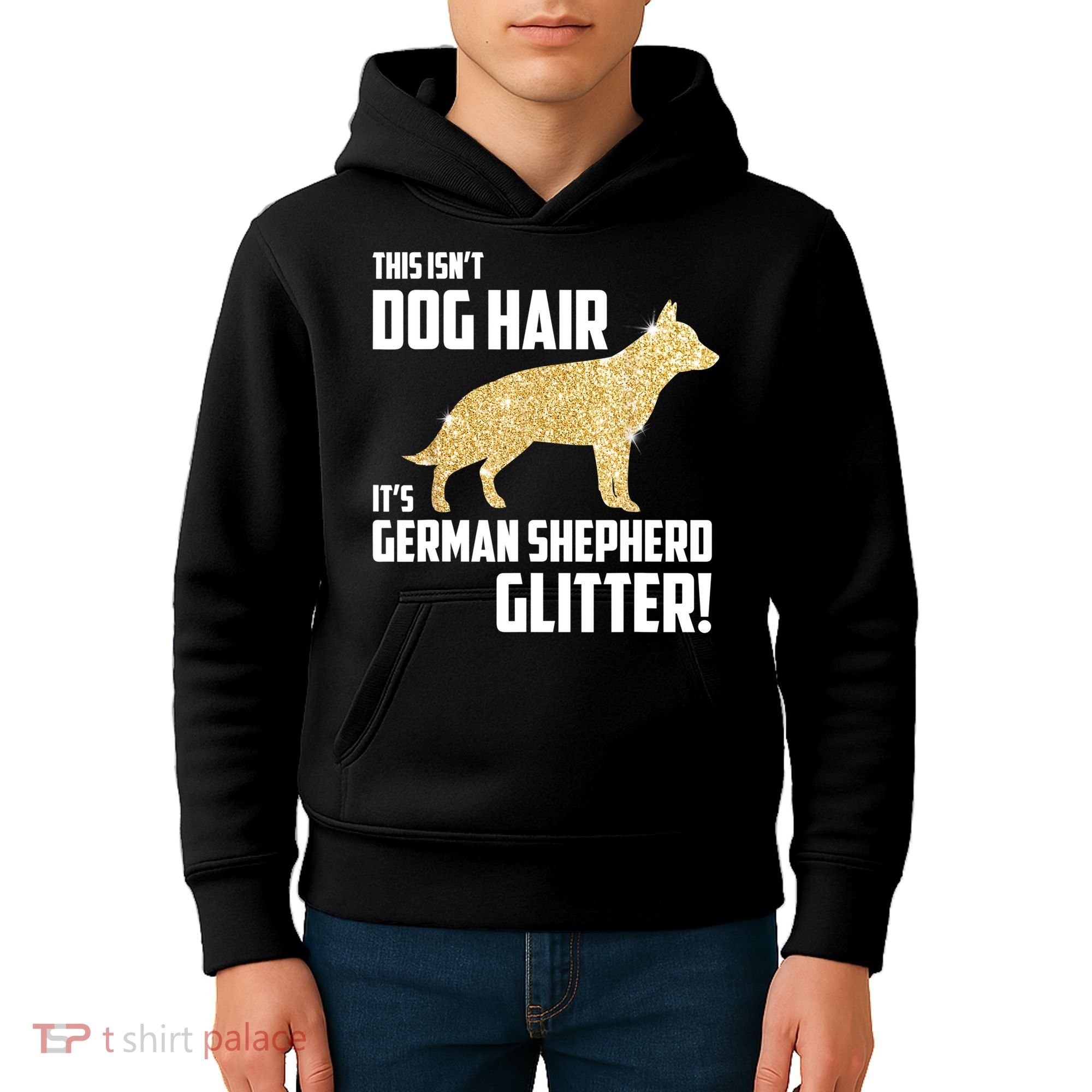 This Isn't Dog Hair It's German Shepherd Glitter T Kids Hoodie