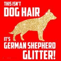 This Isn't Dog Hair It's German Shepherd Glitter T Santa Hat thumb 1