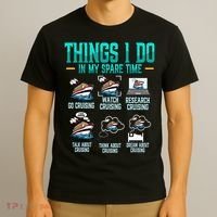 Things I Do In My Spare Time Cruising funny Cruise T-Shirt thumb 3