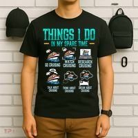 Things I Do In My Spare Time Cruising funny Cruise T-Shirt thumb 6