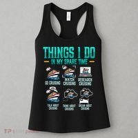 Things I Do In My Spare Time Cruising funny Cruise Women's Tank Top thumb 3