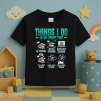 Things I Do In My Spare Time Cruising funny Cruise Toddler T-Shirt thumb 3