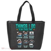 Things I Do In My Spare Time Cruising funny Cruise Tote Bag thumb 0
