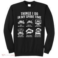 Things I Do In My Spare Time Biker Motorcycle Rider Riding Sweatshirt thumb 0