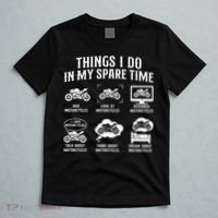 Things I Do In My Spare Time Biker Motorcycle Rider Riding T-Shirt thumb 5