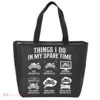 Things I Do In My Spare Time Biker Motorcycle Rider Riding Tote Bag thumb 0
