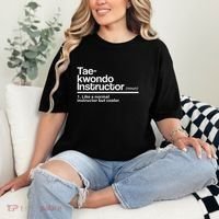Taekwondo Instructor Definition School Teacher Martial Art Comfort Colors T-Shirt thumb 2