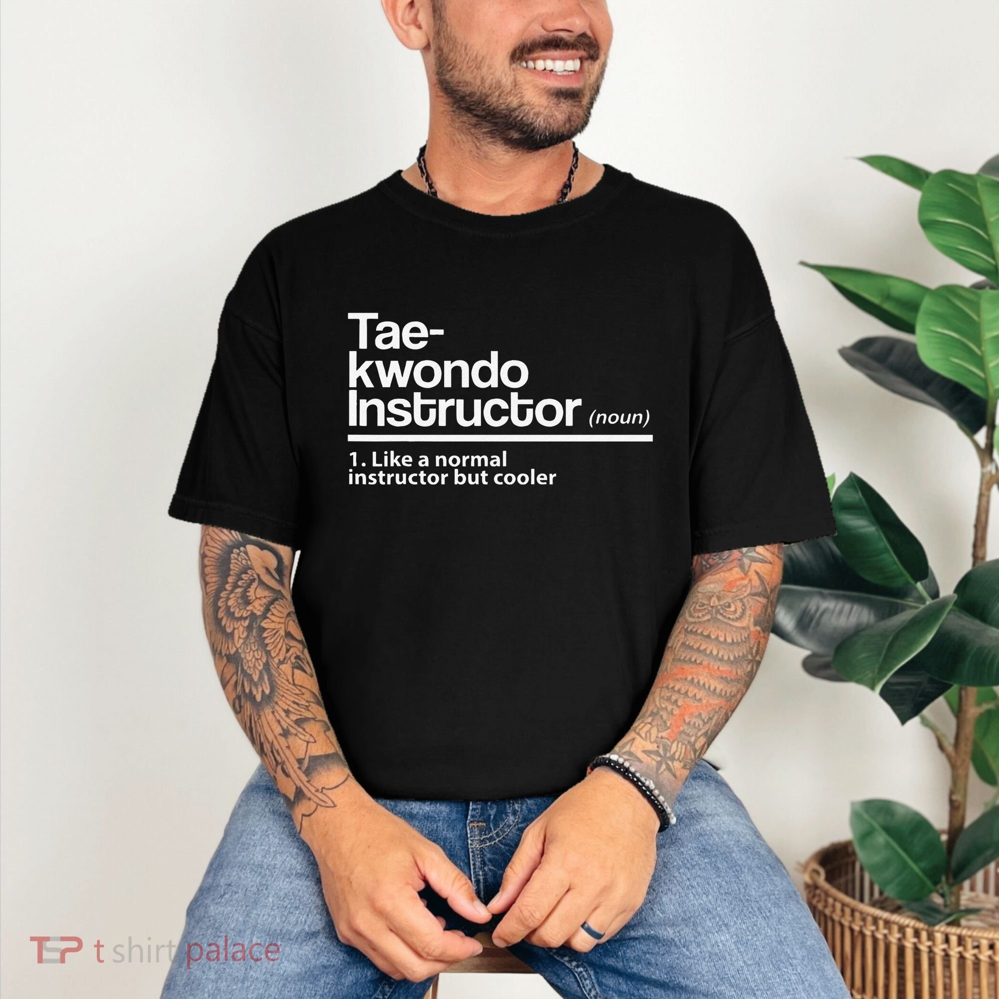 Taekwondo Instructor Definition School Teacher Martial Art Comfort Colors T-Shirt