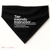 Taekwondo Instructor Definition School Teacher Martial Art USA-Made Doggie Bandana thumb 0