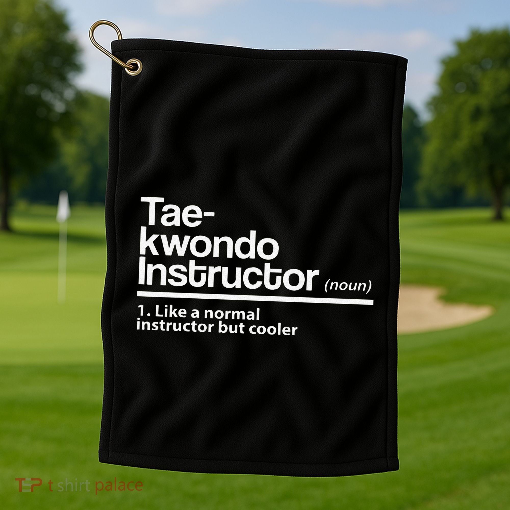 Taekwondo Instructor Definition School Teacher Martial Art Golf Towel