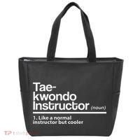 Taekwondo Instructor Definition School Teacher Martial Art Tote Bag thumb 0