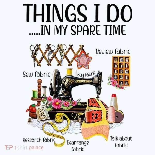 Things I Do In My Spare Time Funny Quilting Sewing Theme Ornament