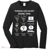 Things I Do In My Spare Time Tornado Women's Long Sleeve Shirt thumb 0
