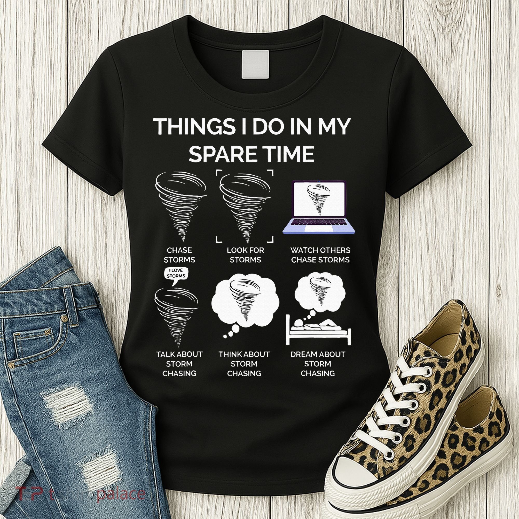 Things I Do In My Spare Time Tornado Women's T-Shirt