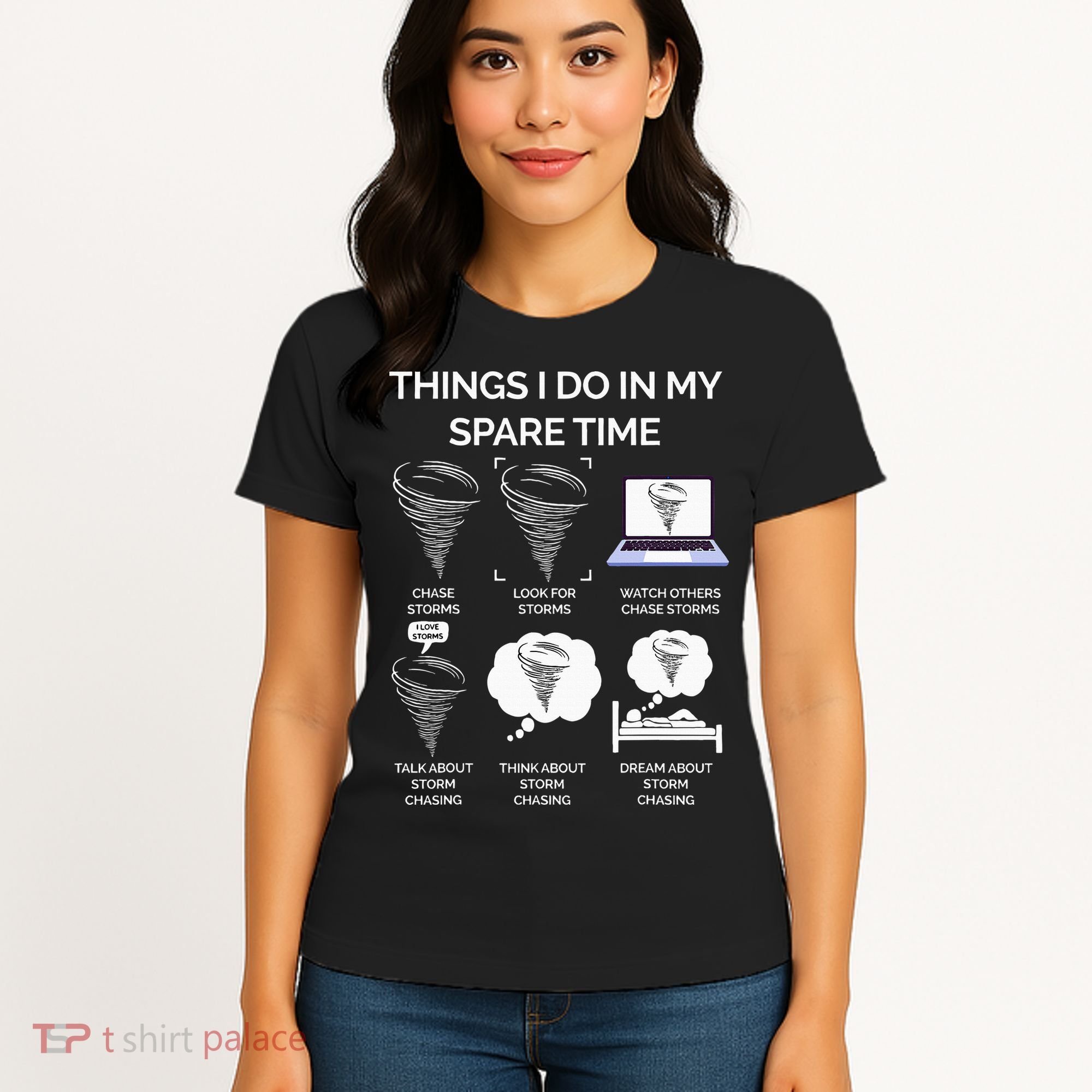 Things I Do In My Spare Time Tornado Women's T-Shirt