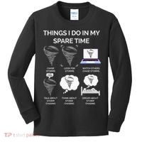 Things I Do In My Spare Time Tornado Kids Long Sleeve Shirt thumb 0