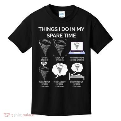 Things I Do In My Spare Time Tornado Kids T-Shirt