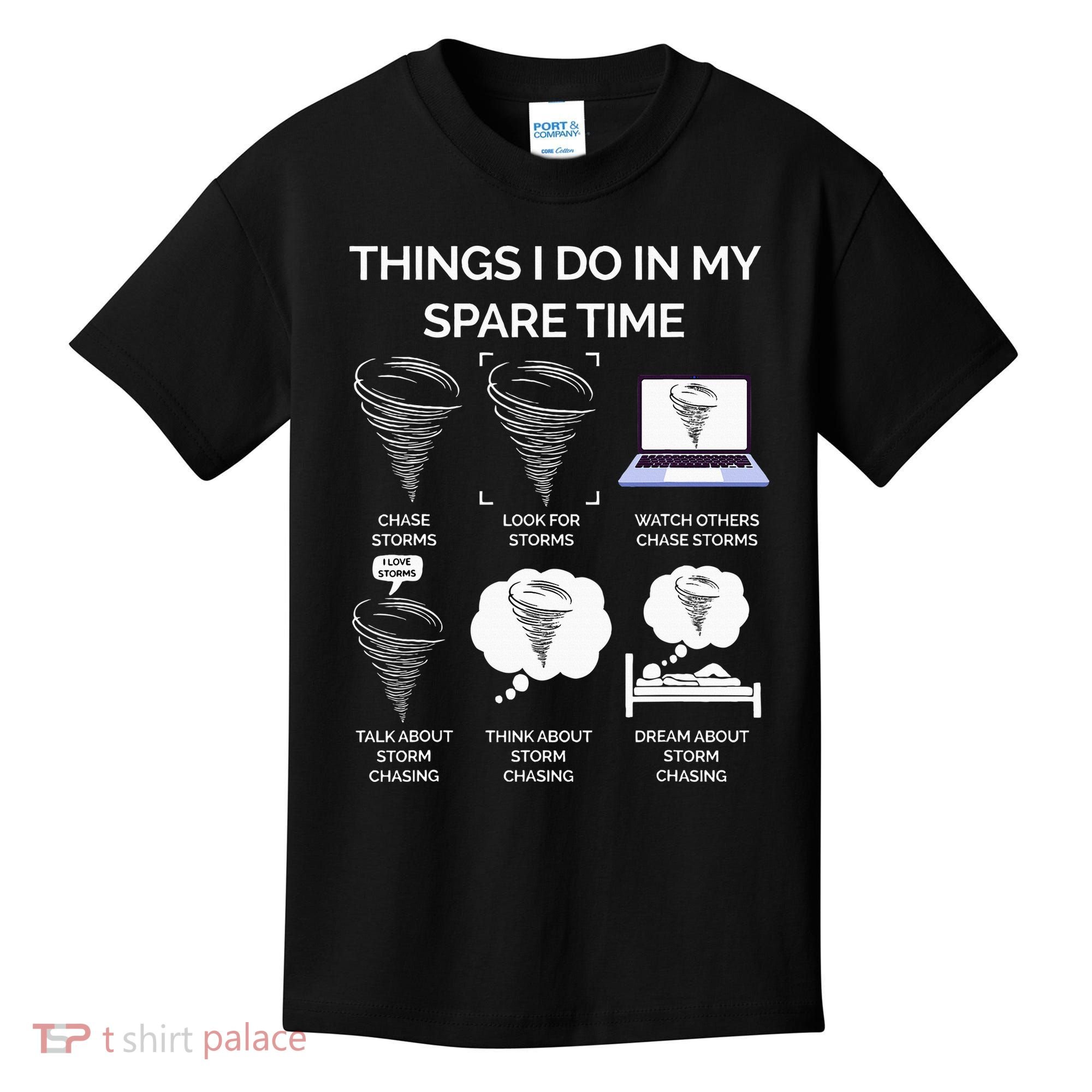 Things I Do In My Spare Time Tornado Kids T-Shirt