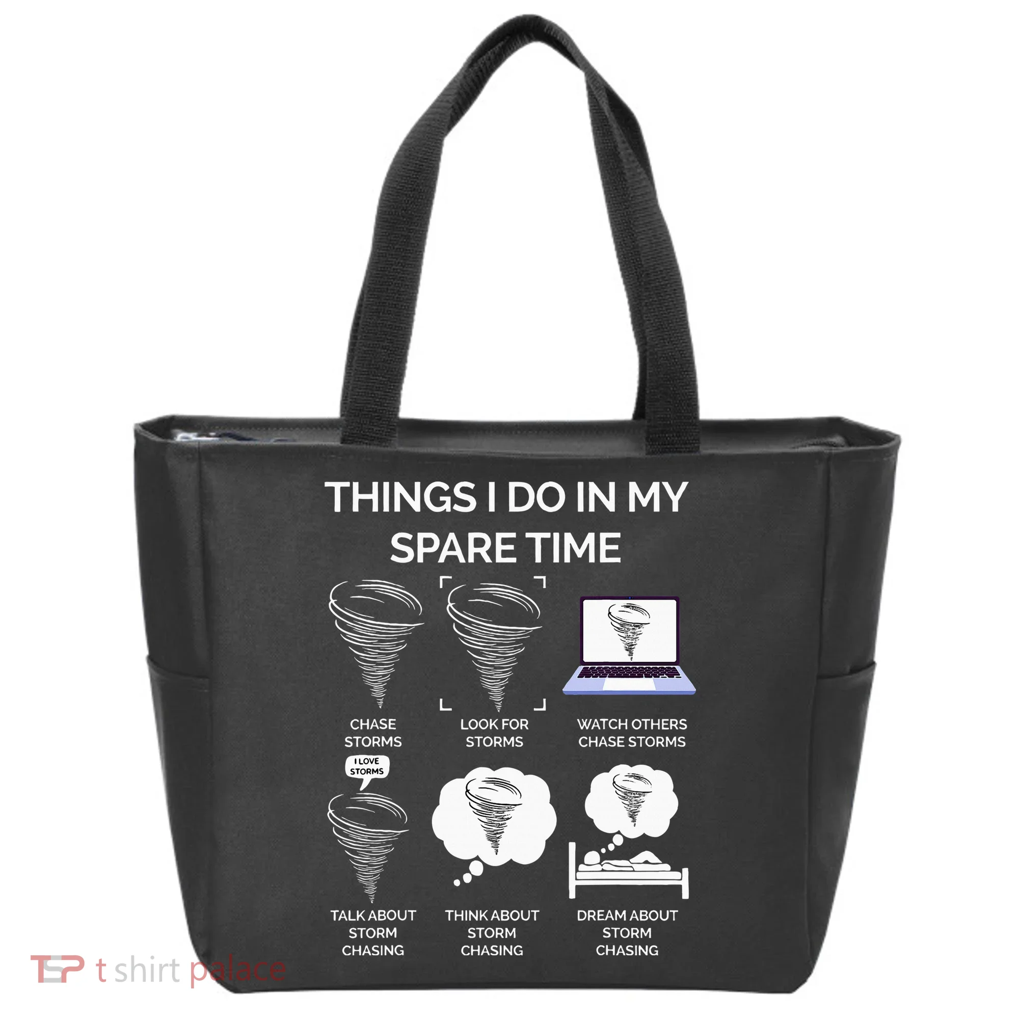 Things I Do In My Spare Time Tornado Tote Bag