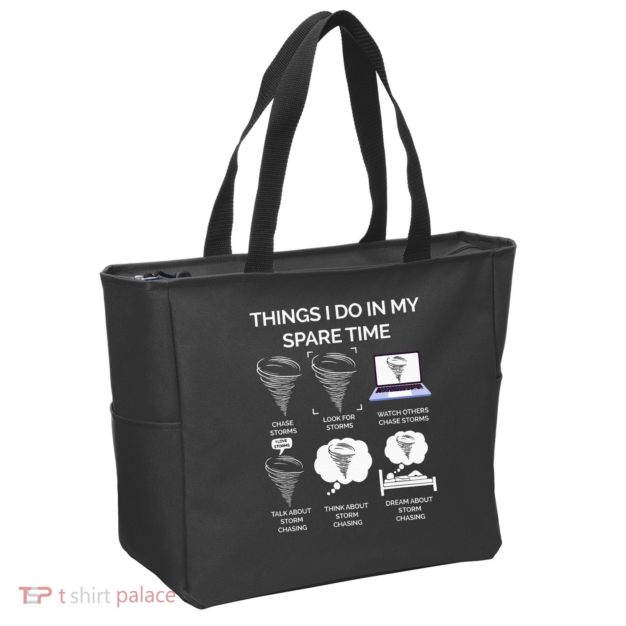 Things I Do In My Spare Time Tornado Tote Bag
